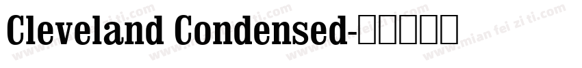Cleveland Condensed字体转换